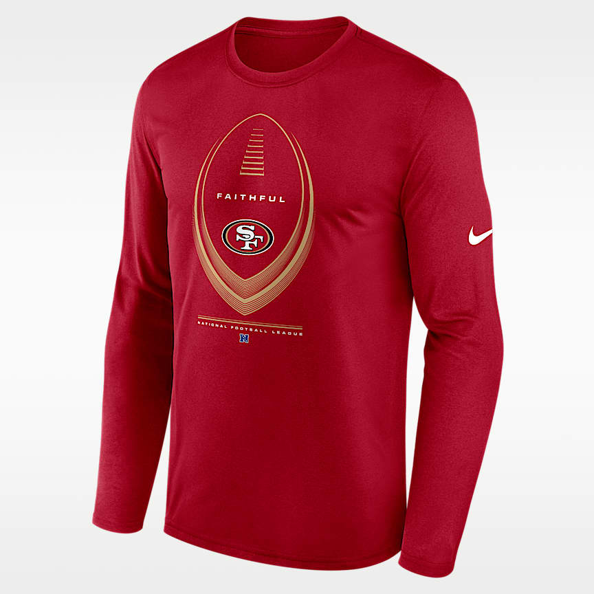 San Francisco 49ers Essential Men's Nike Dri-FIT NFL Long-Sleeve T